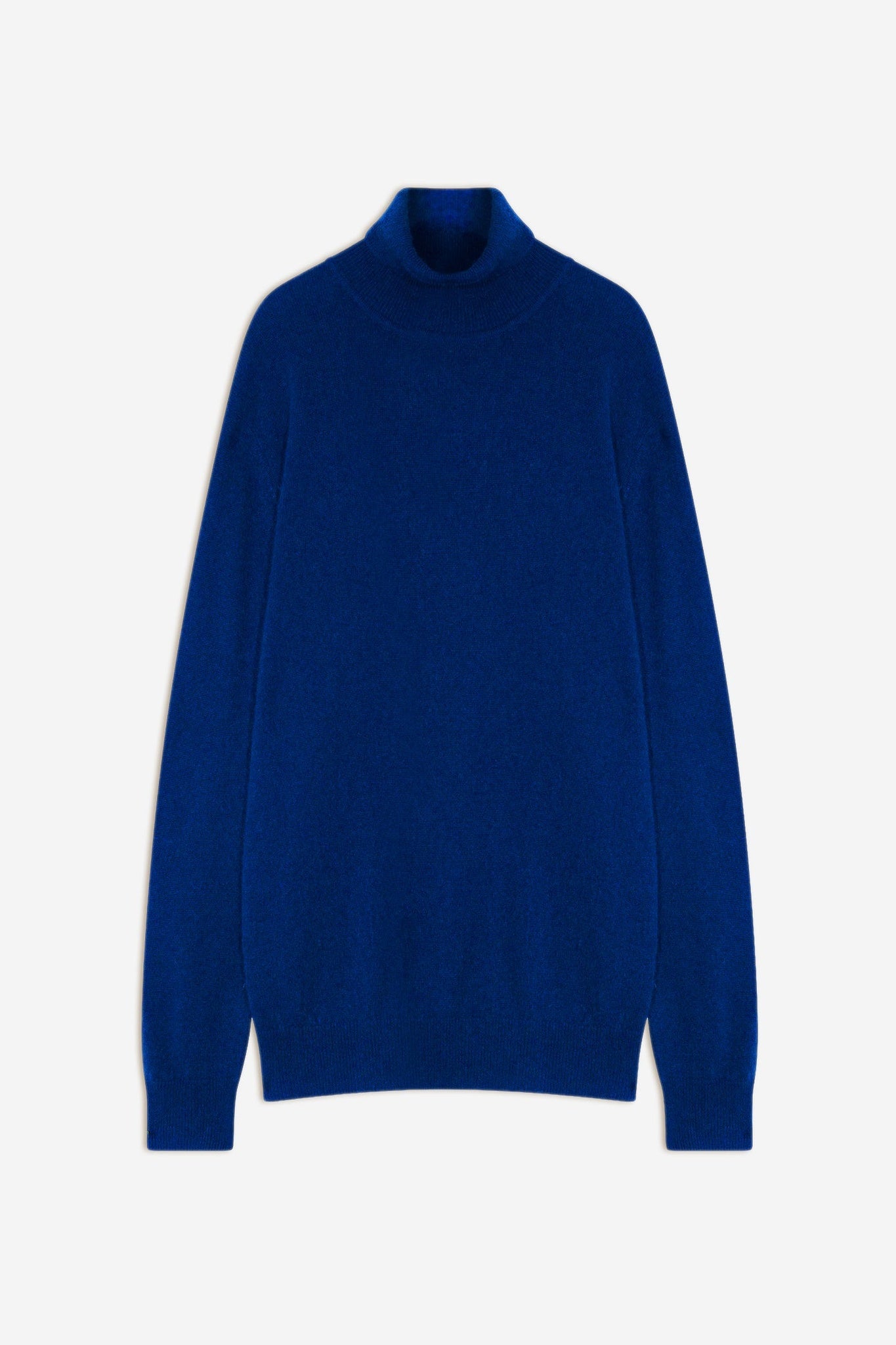 BANGE ultramarine turtleneck sweater 100% cashmere