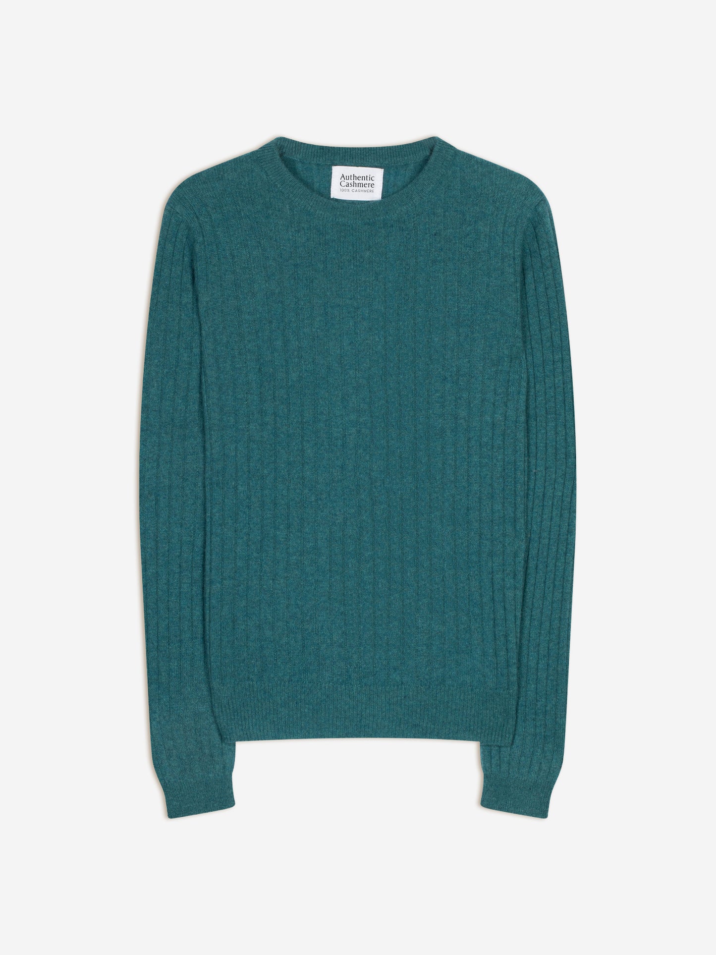 BELLA Round-Neck Sweater in Duck-Print Marble, 100% Cashmere
