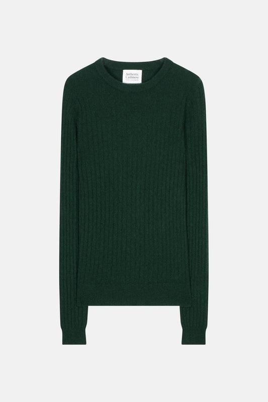 BELLA cypress round-neck sweater 100% cashmere