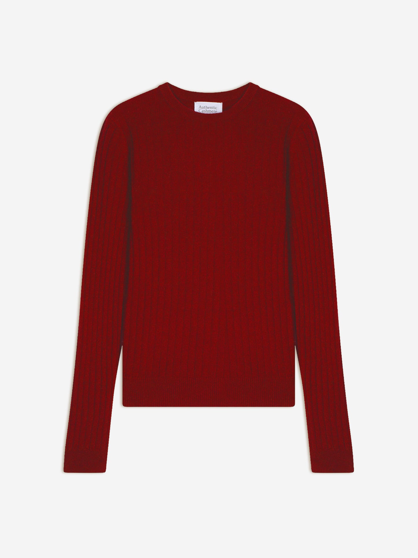 BELLA pull col rond rubis 100% cachemire