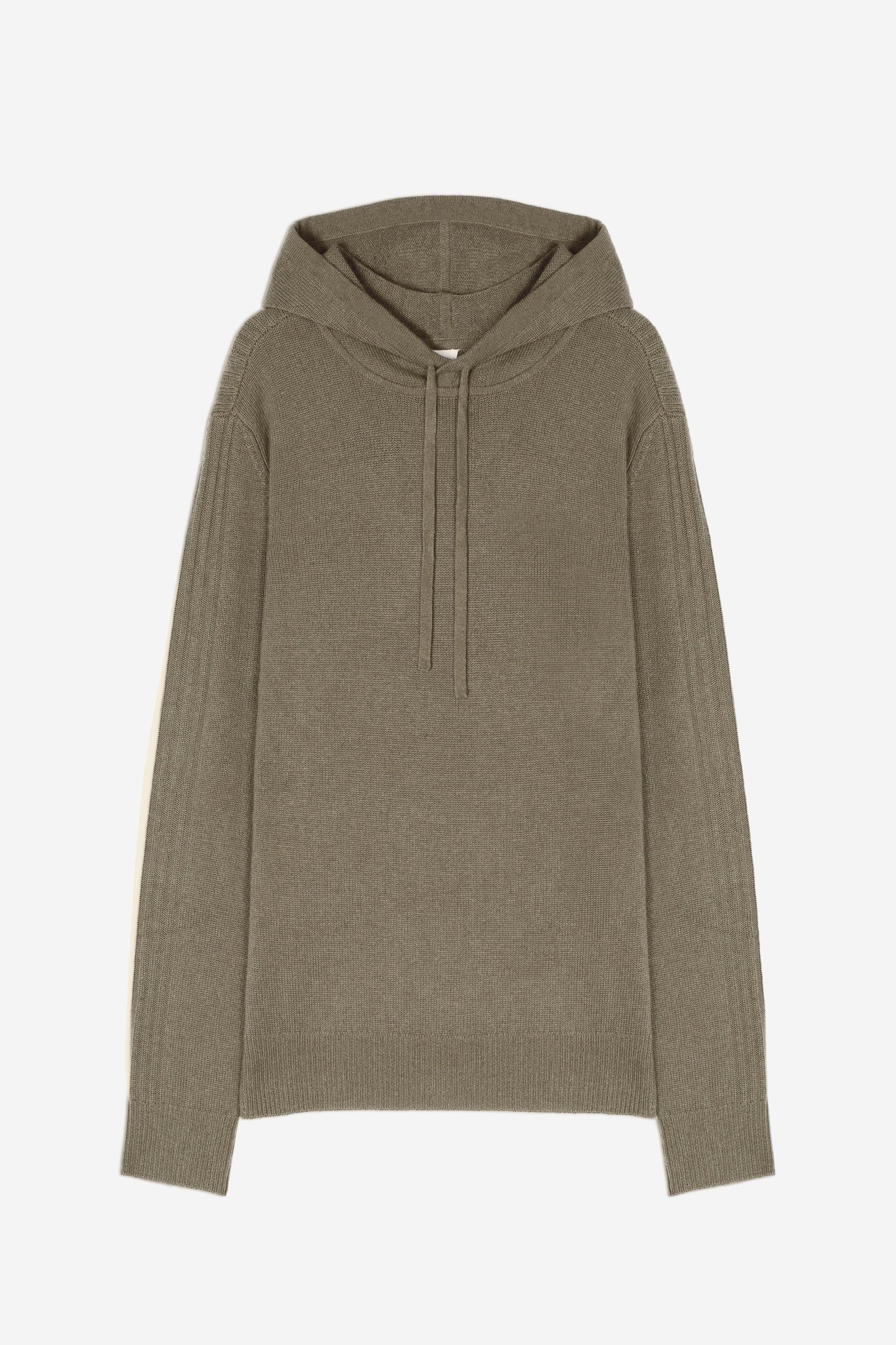 BENDT 4-thread army hoodie 100% cashmere