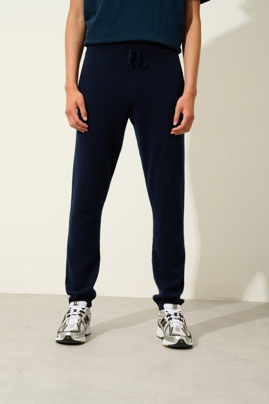 BICHET jogging navy 100% cachemire