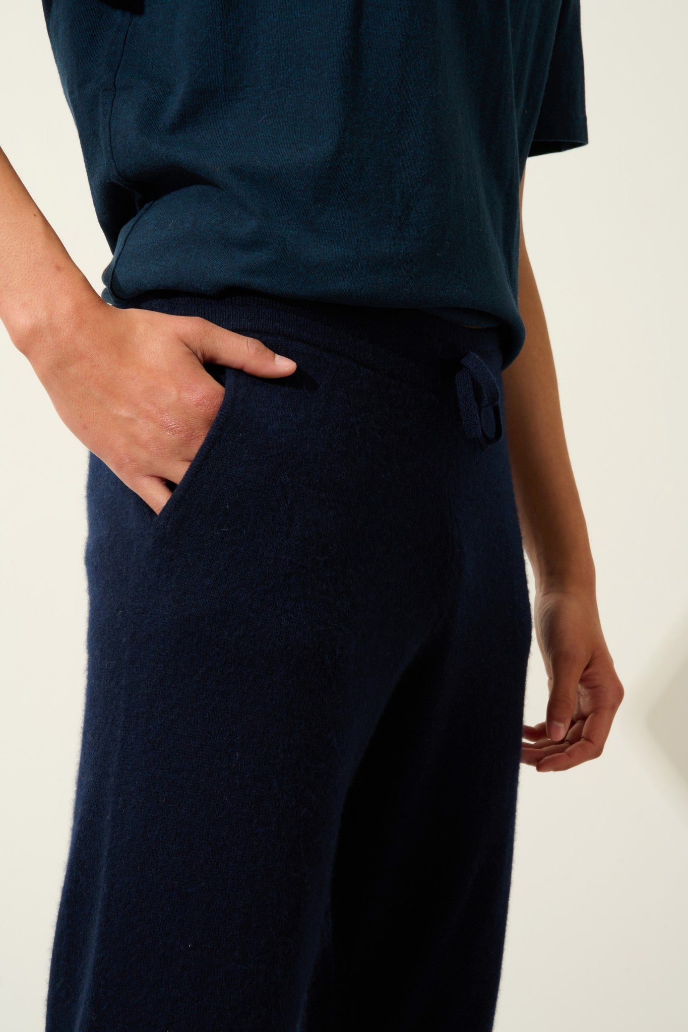 bichet jogging navy 100% cachemire