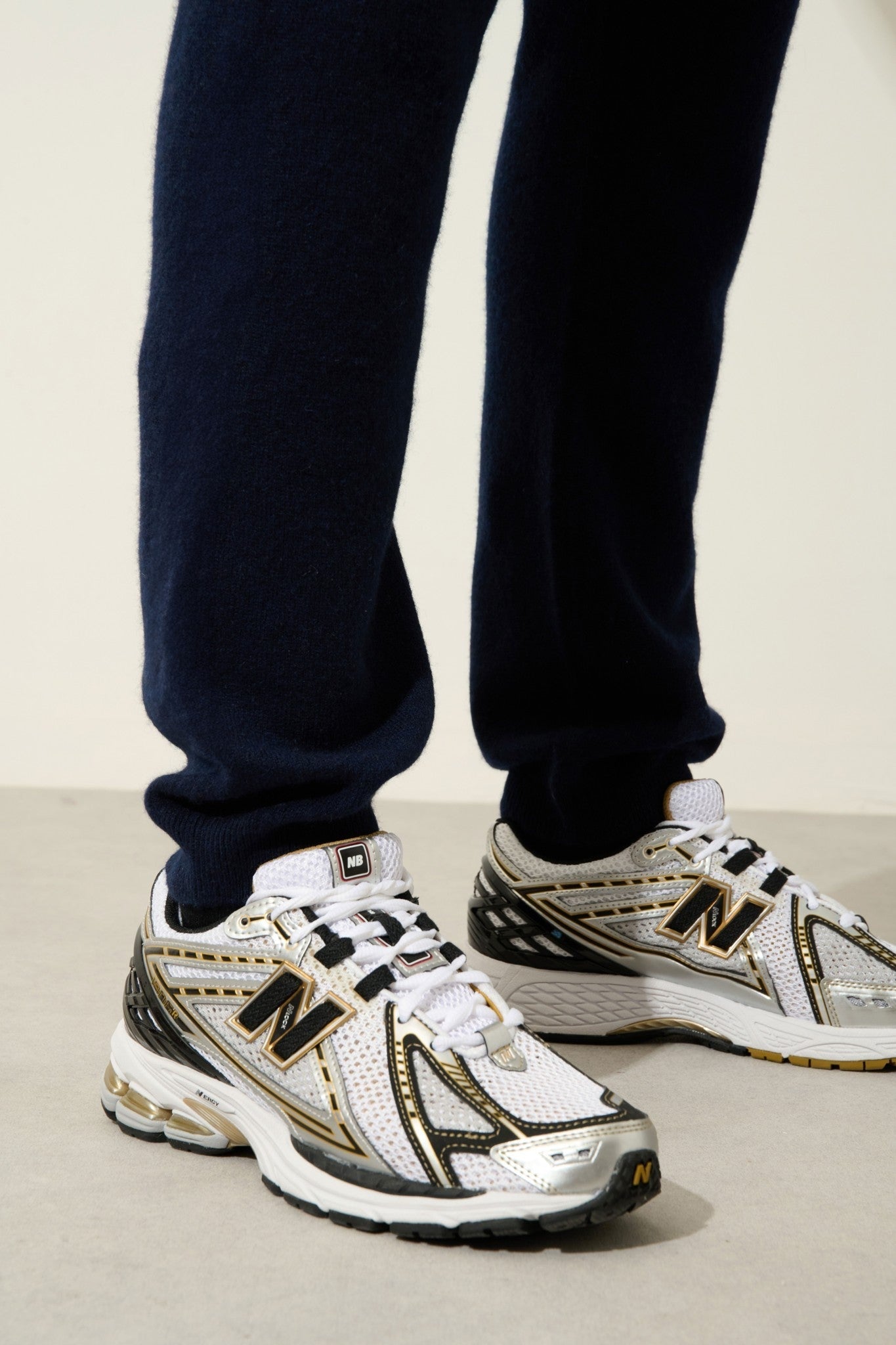 bichet jogging navy 100% cachemire