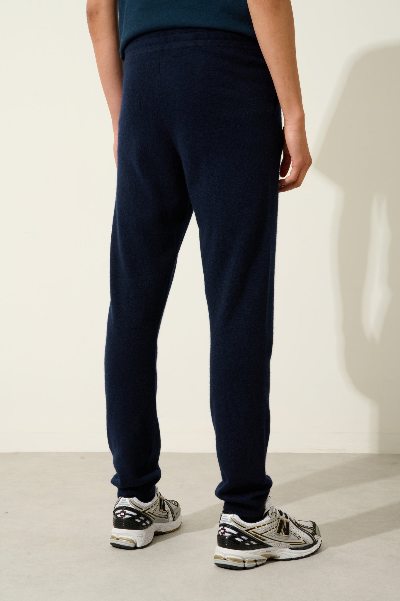 BICHET jogging navy 100% cachemire