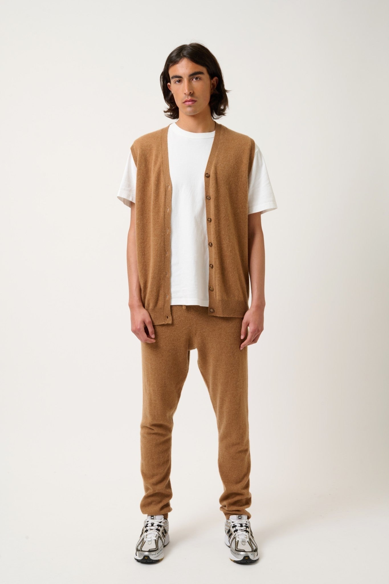 bichet jogging noisette 100% cachemire