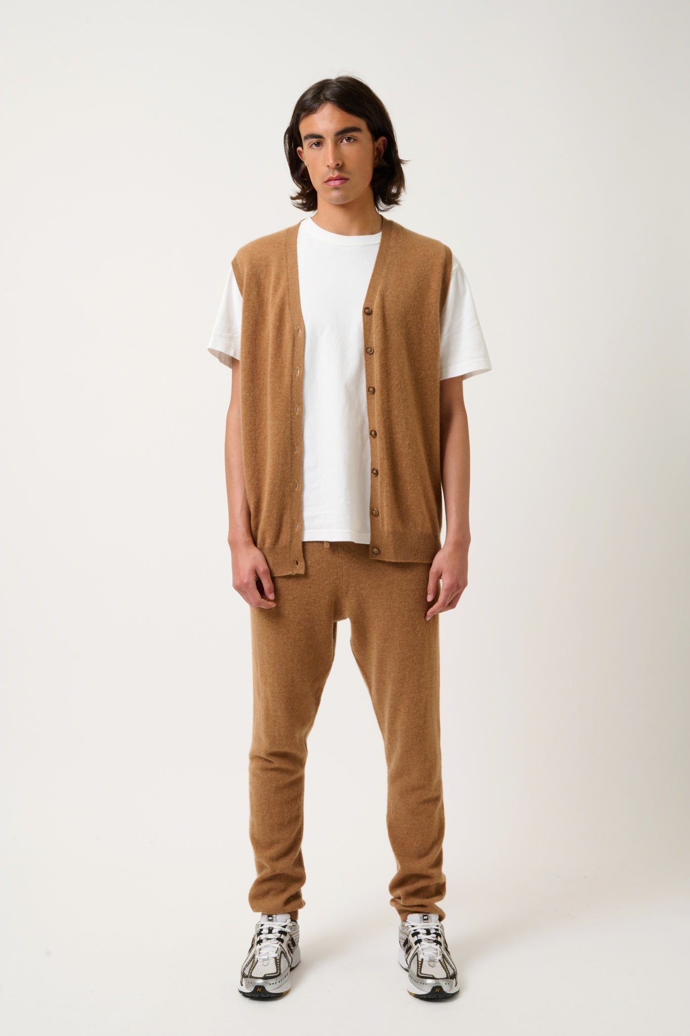 BICHET jogging noisette 100% cachemire