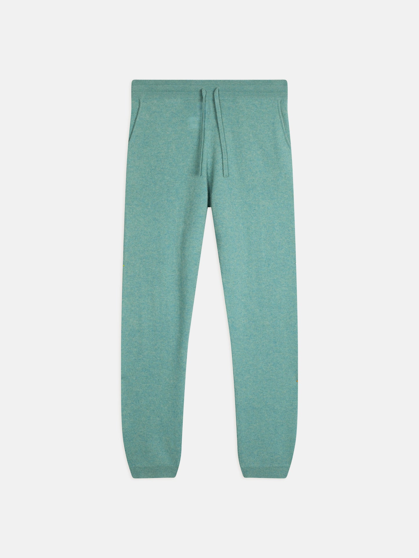 BICHET jogging vert chiné 100% cachemire