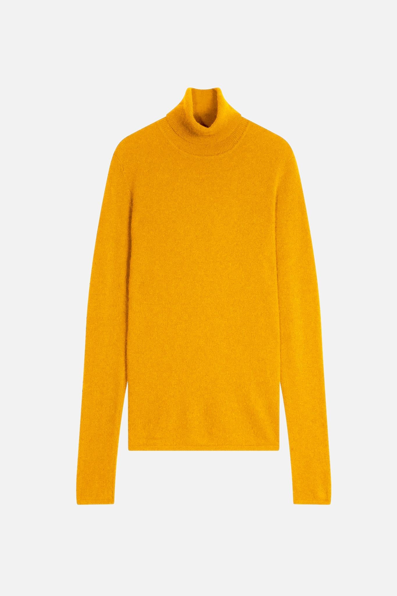 BISE Turmeric turtleneck sweater 100% cashmere