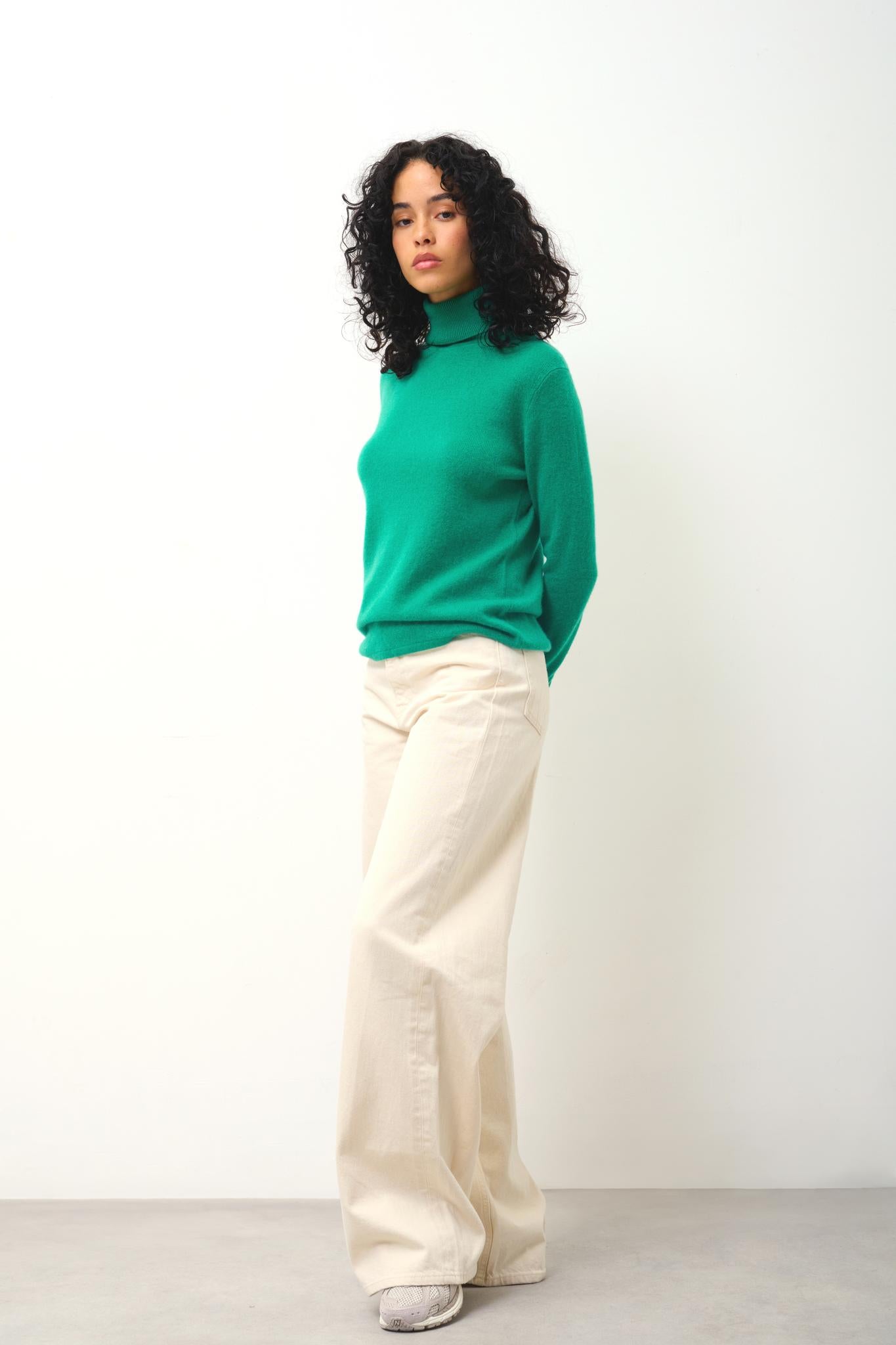 BISE Rollkragenpullover mint 100% Kaschmir