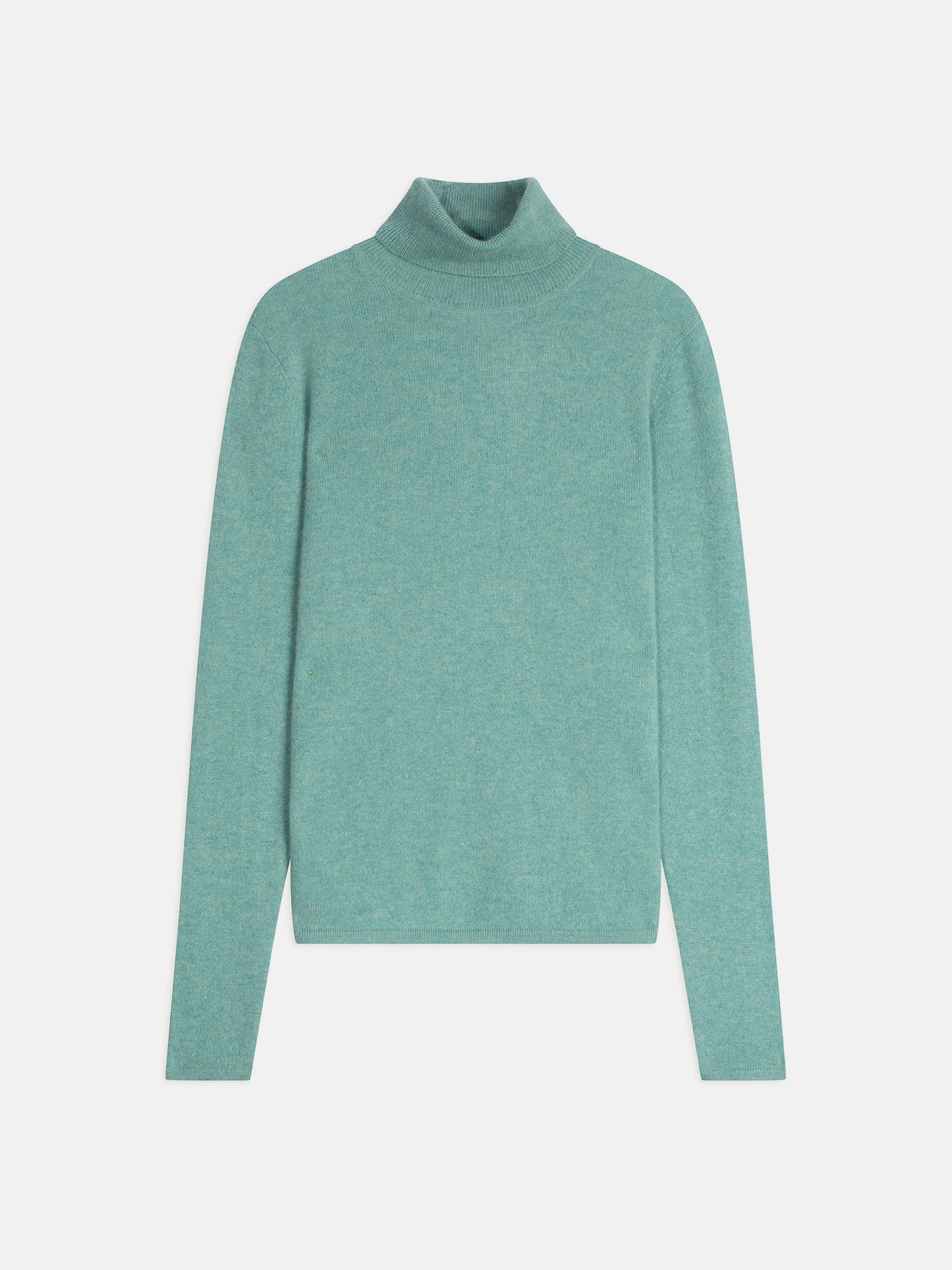 BISE melierter grüner Rollkragenpullover 100% Kaschmir