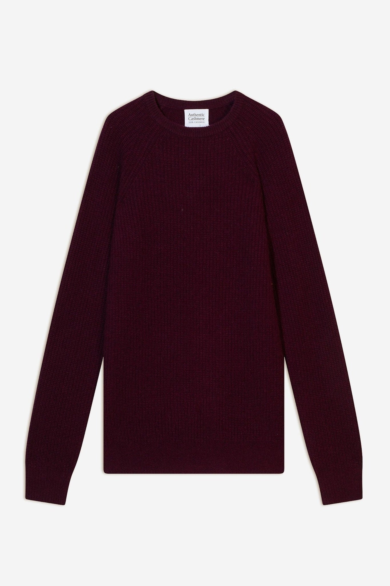 cabanes pull col rond 4 fils mûre 100% cachemire