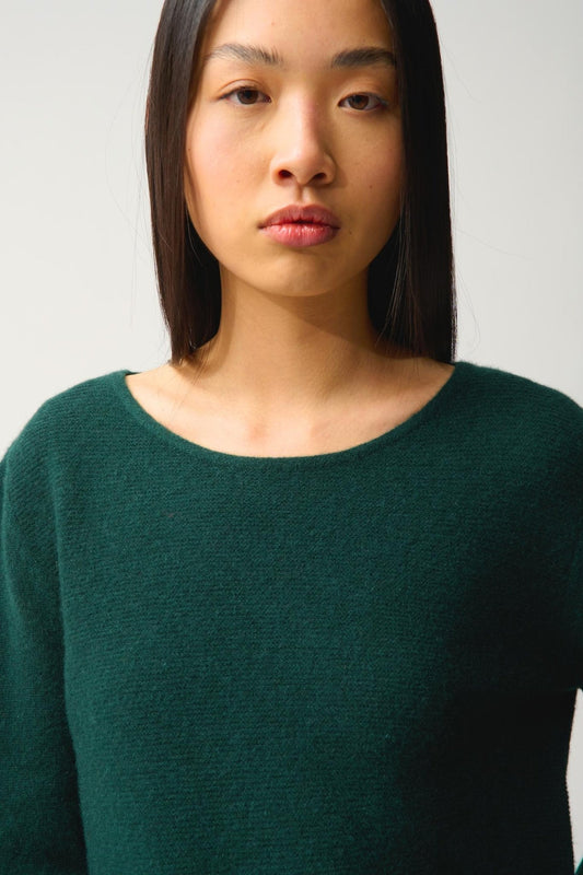 CADAIR round-neck sweater cypress 100% cashmere