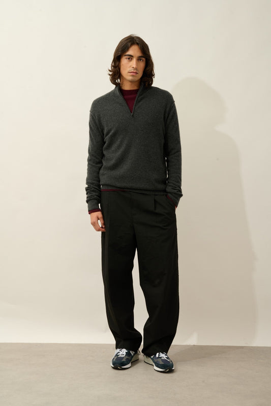 candice pull camionneur carbone chiné 100% cachemire