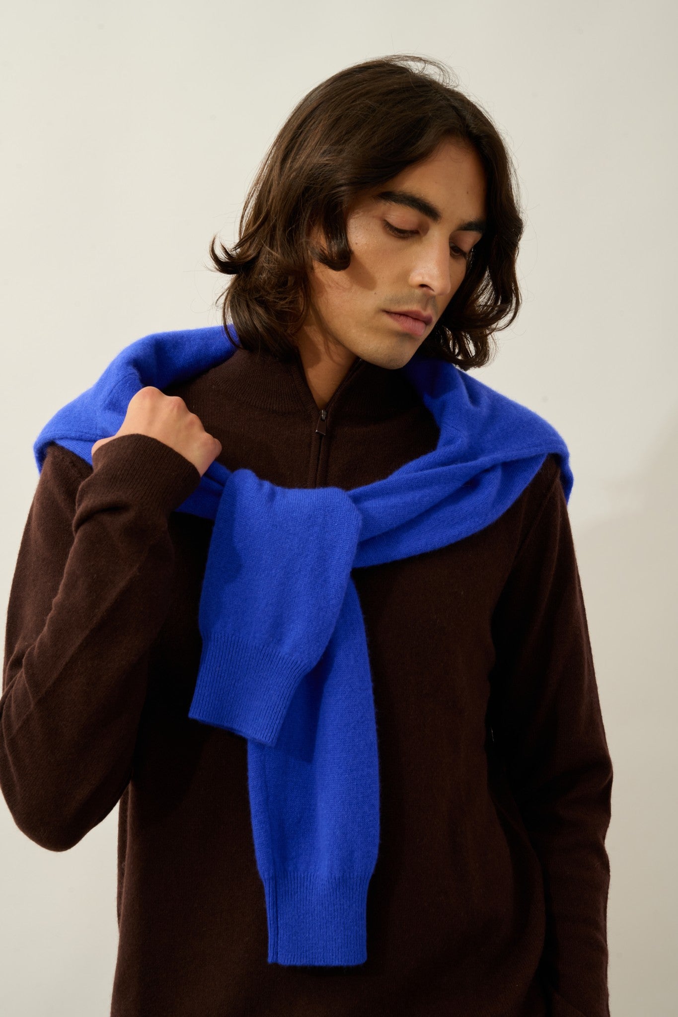 candice pull camionneur choco 100% cachemire