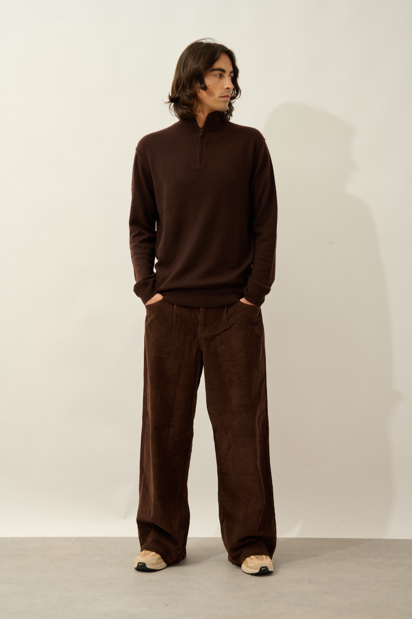 candice pull camionneur choco 100% cachemire