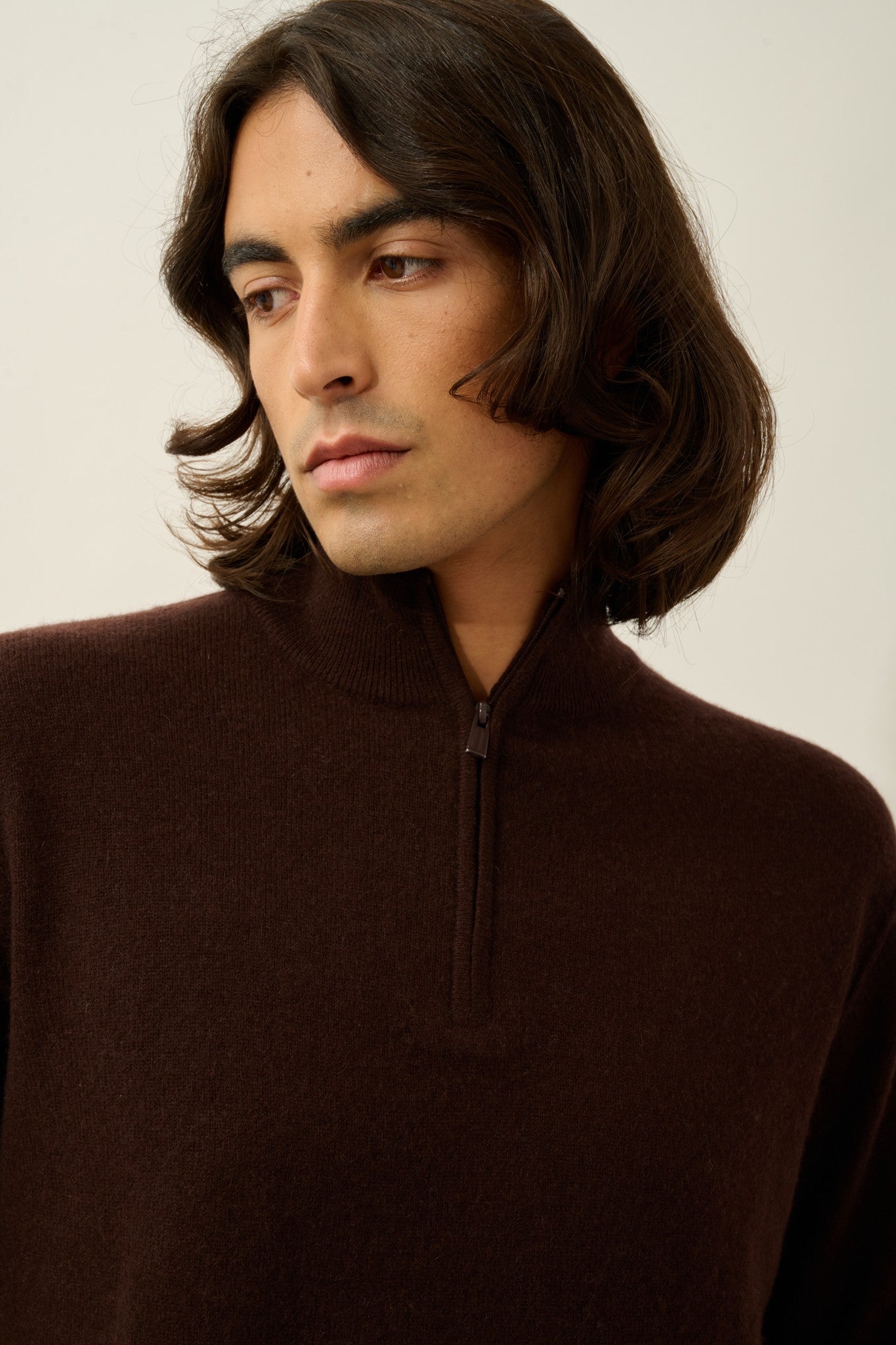 candice pull camionneur choco 100% cachemire