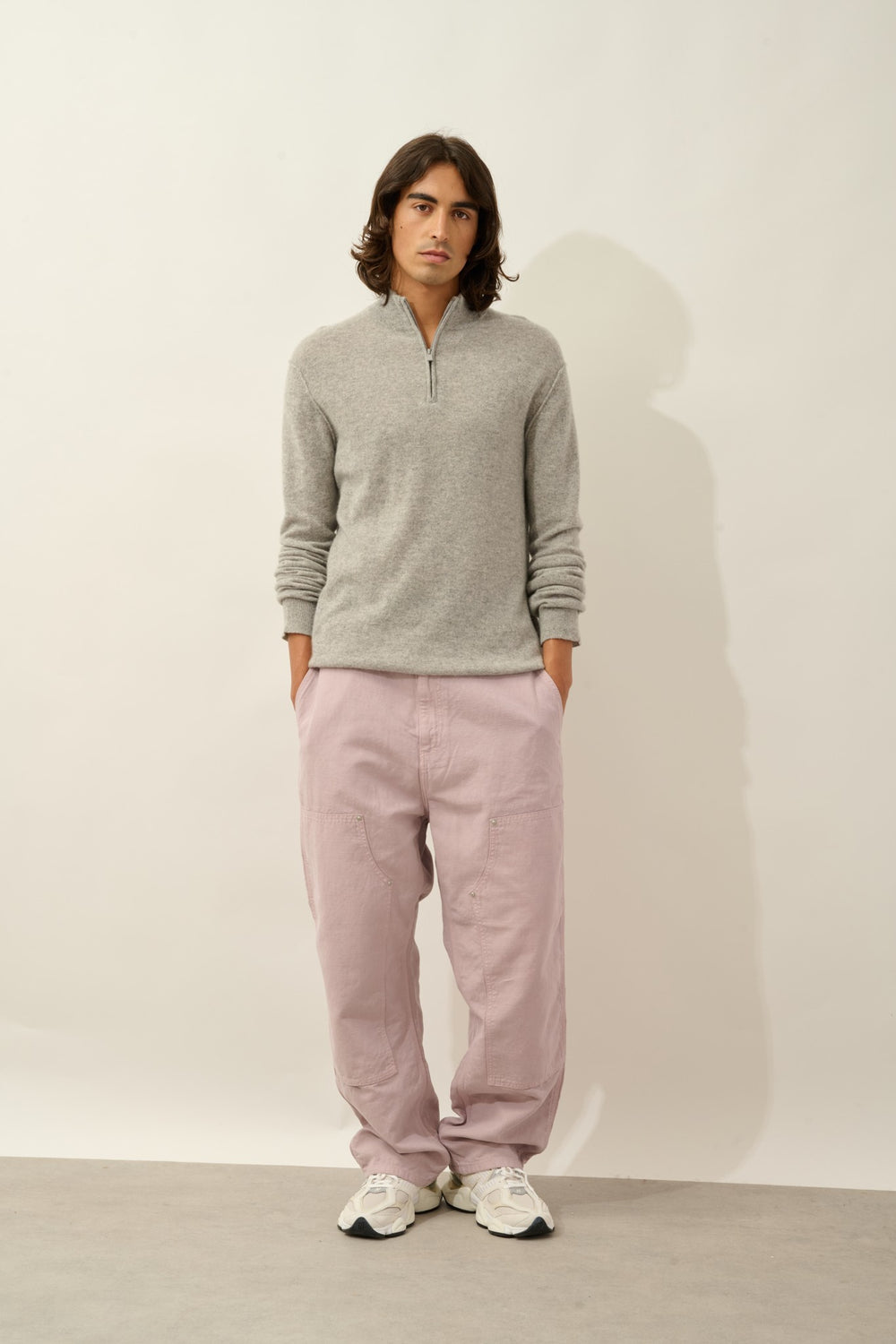 candice pull camionneur nuage chiné 100% cachemire