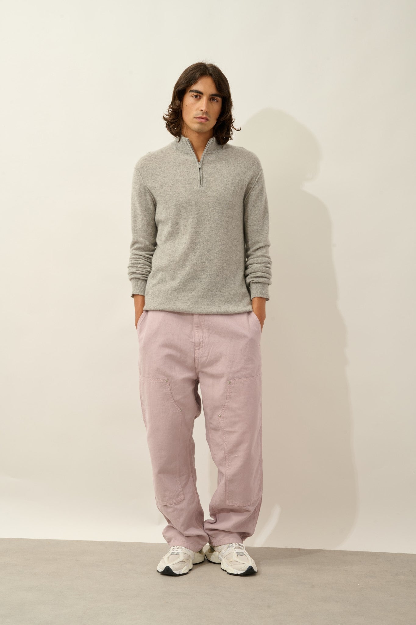 candice pull camionneur nuage chiné 100% cachemire