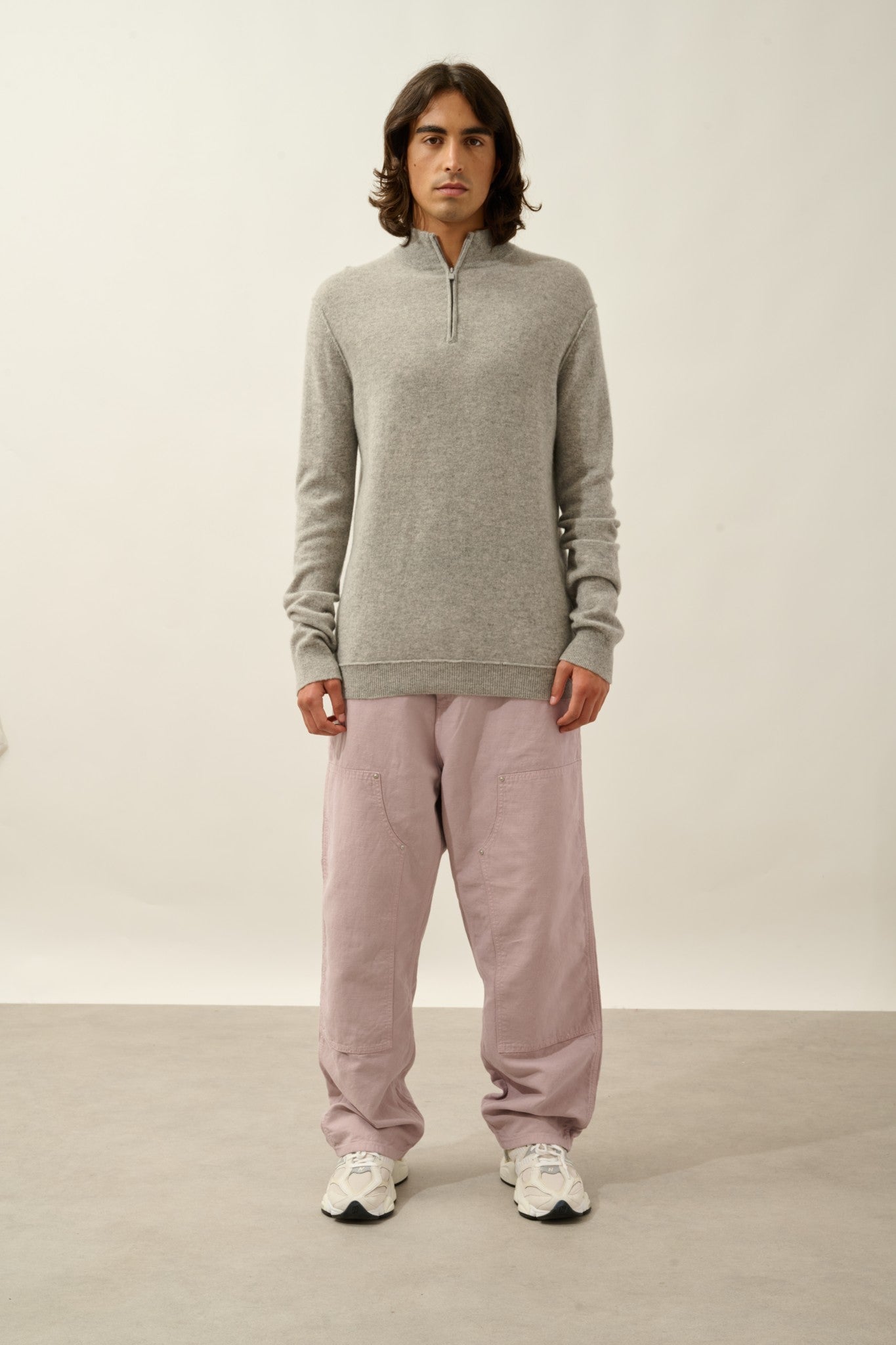 candice pull camionneur nuage chiné 100% cachemire