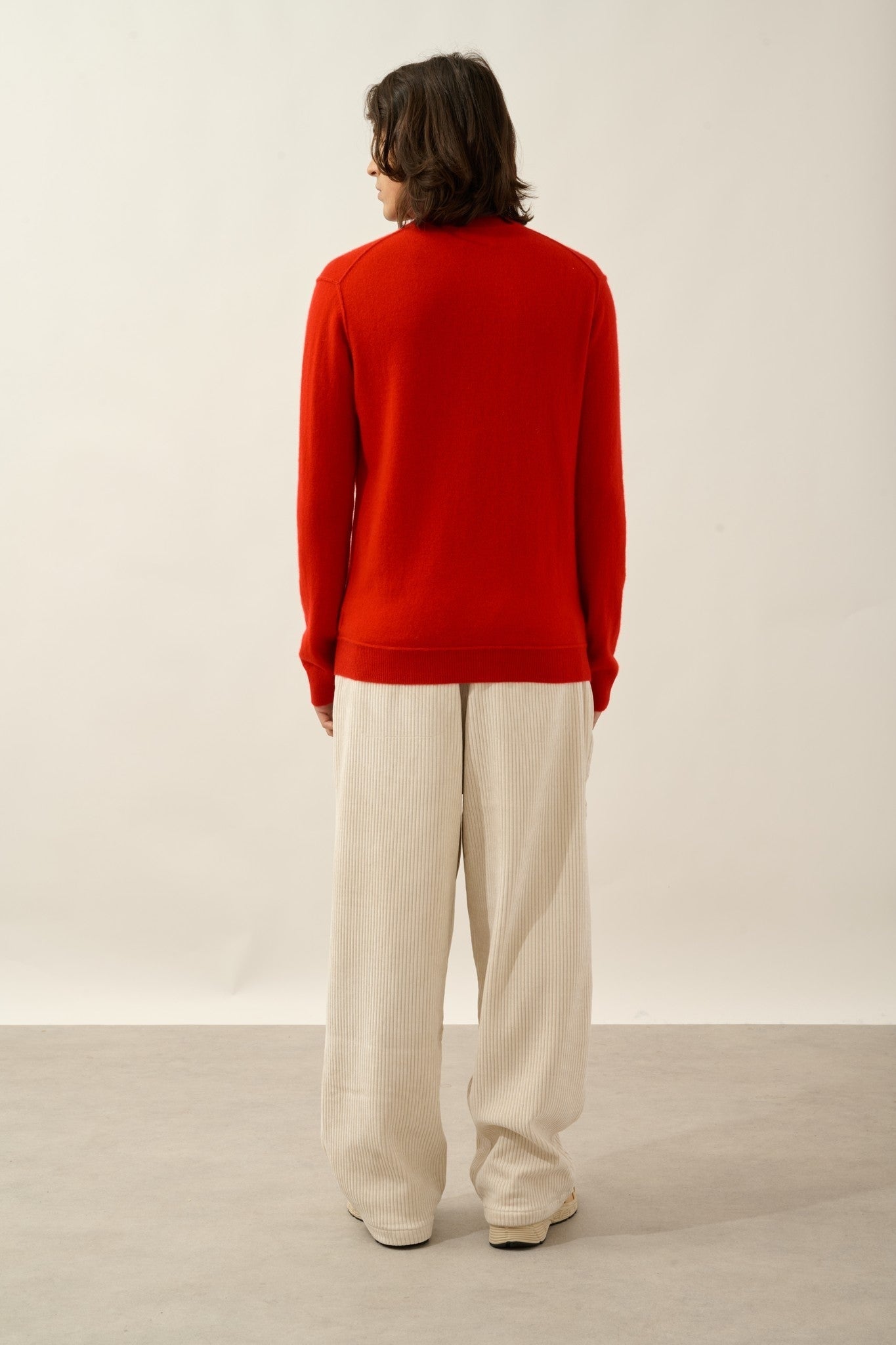 candice pull camionneur rouge 100% cachemire