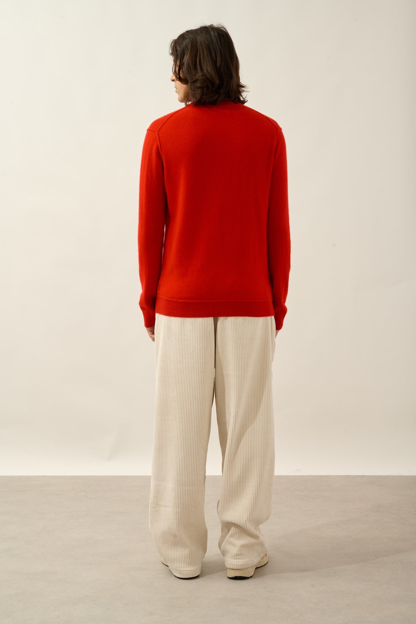 CANDICE Trucker Pullover rot 100% Kaschmir