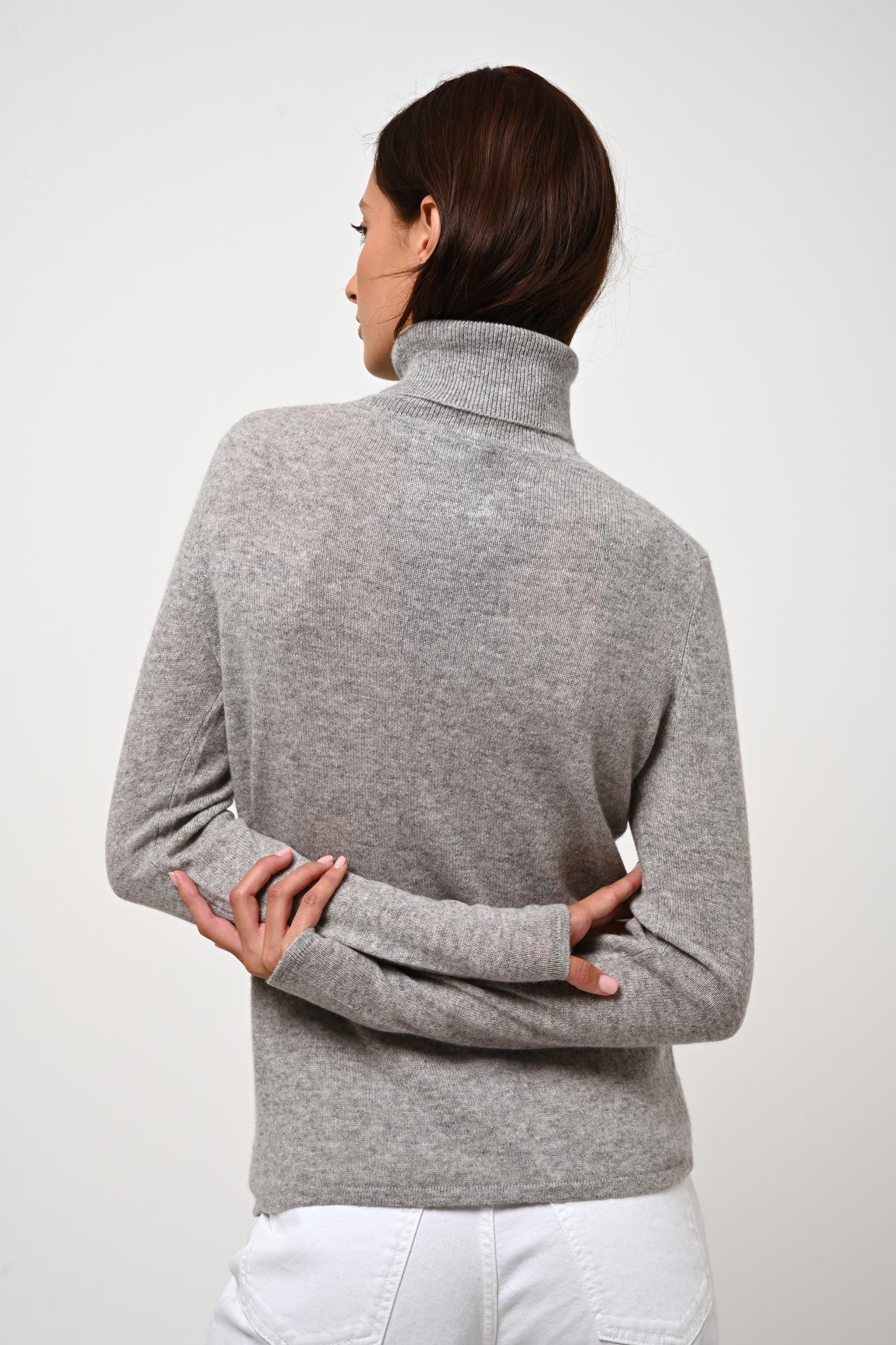 CARON mottled cloud round neck cardigan 100% cashmere