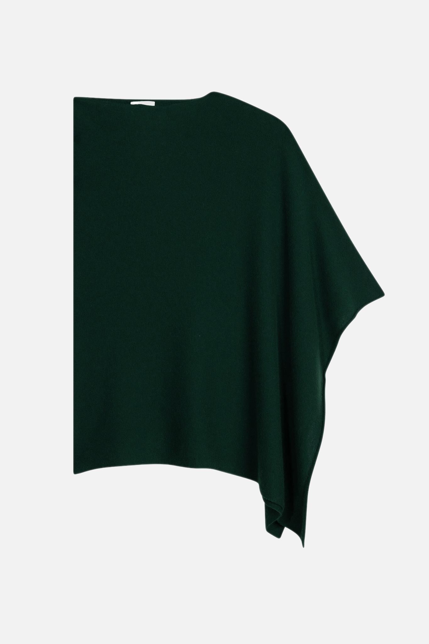 CARRA poncho cypress 100% cashmere