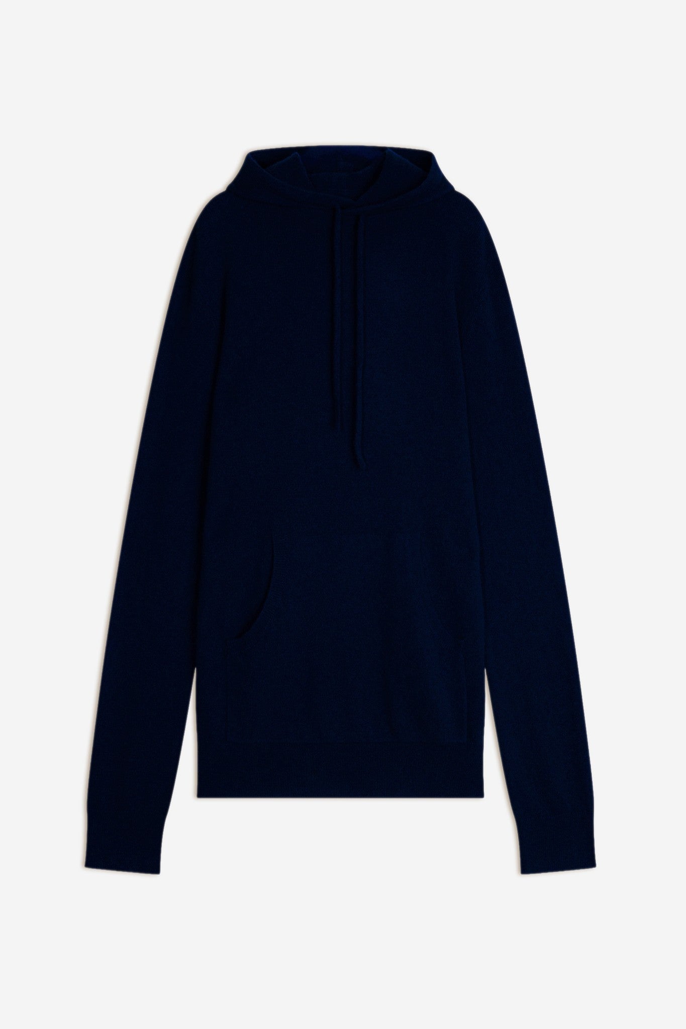 casper pull capuche poche kangourou navy 100% cachemire