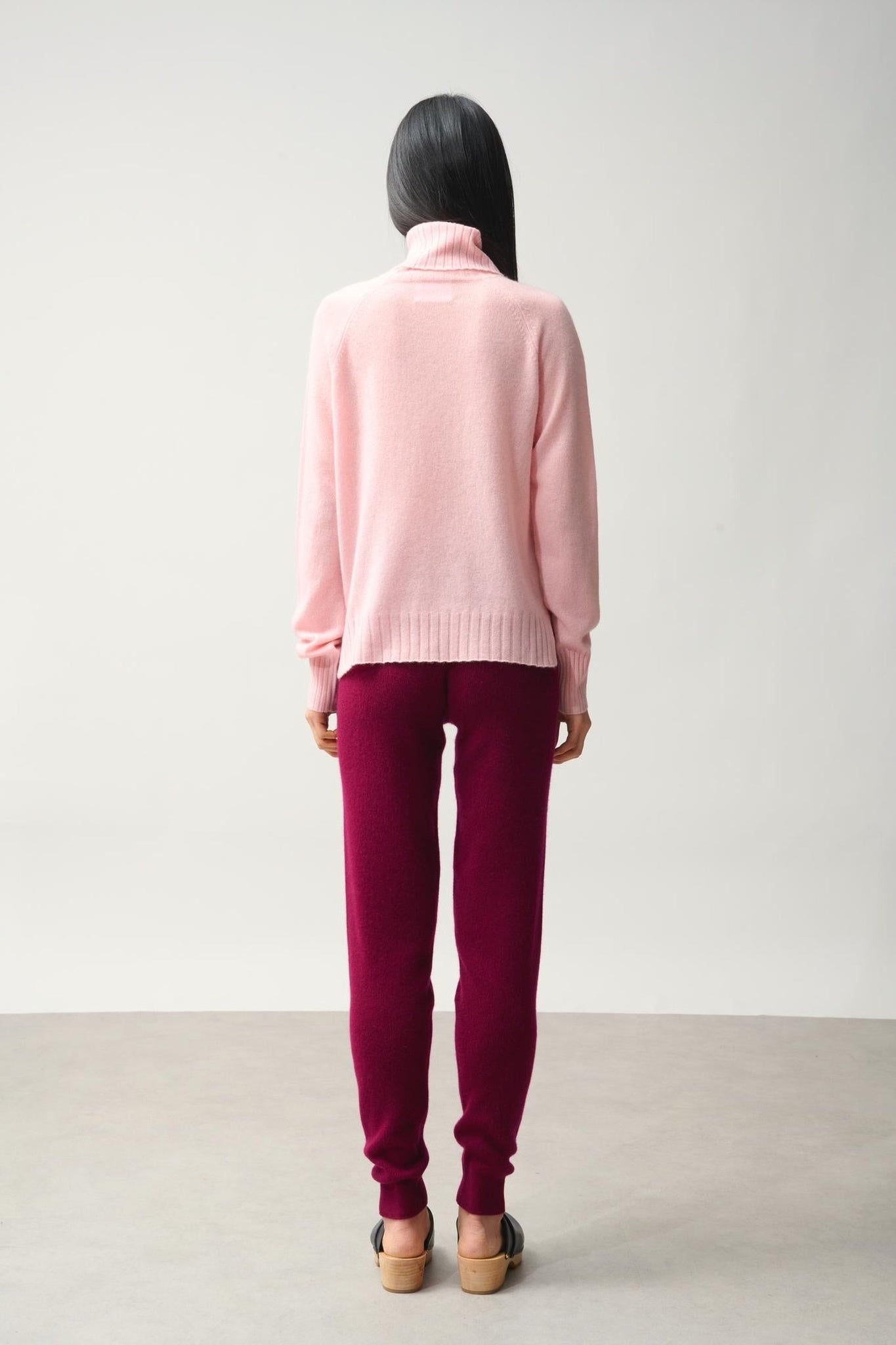 CASSY pull col roulé ballerine 100% cachemire