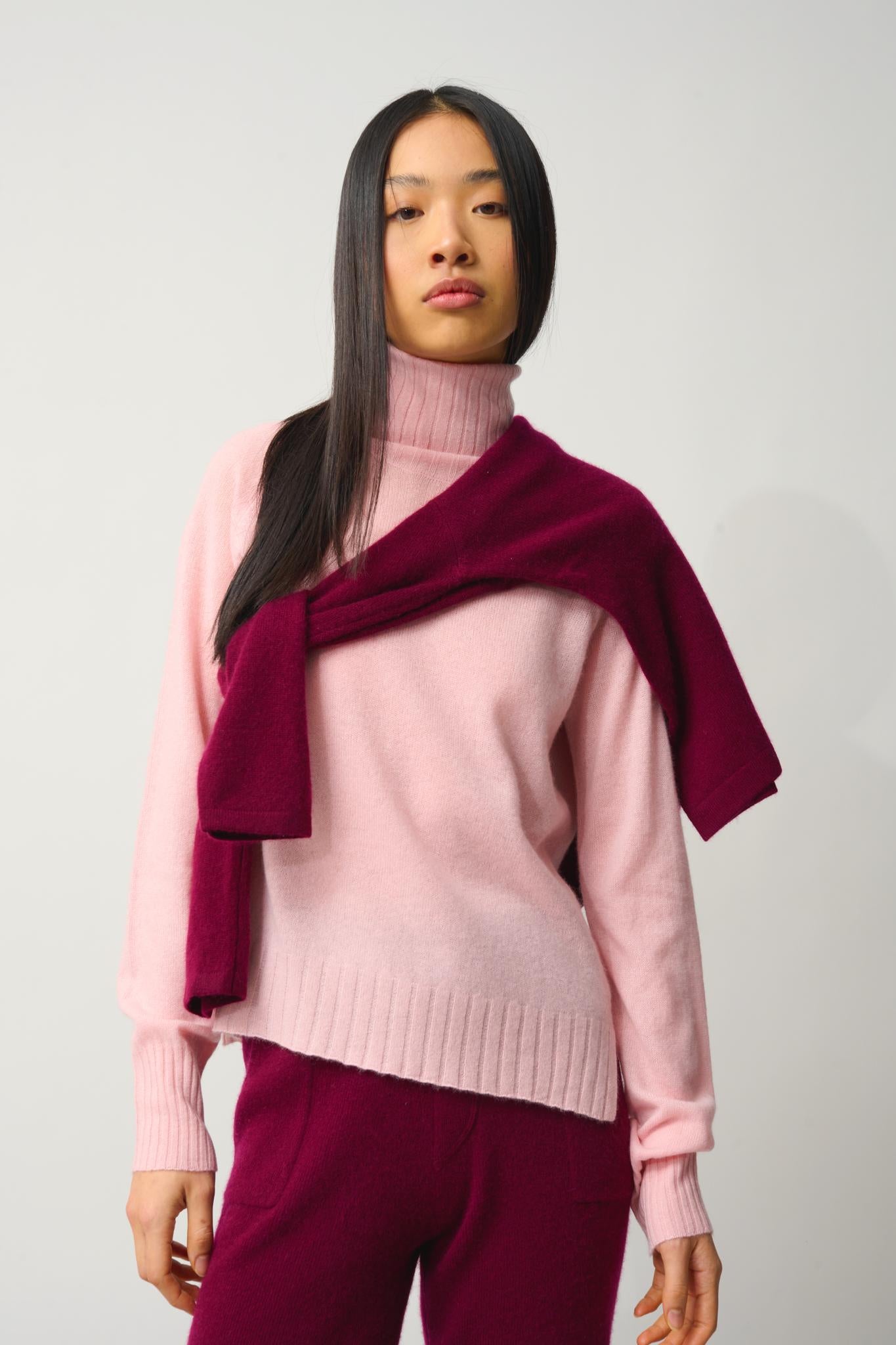 CASSY Rollkragenpullover Ballerina 100% Kaschmir