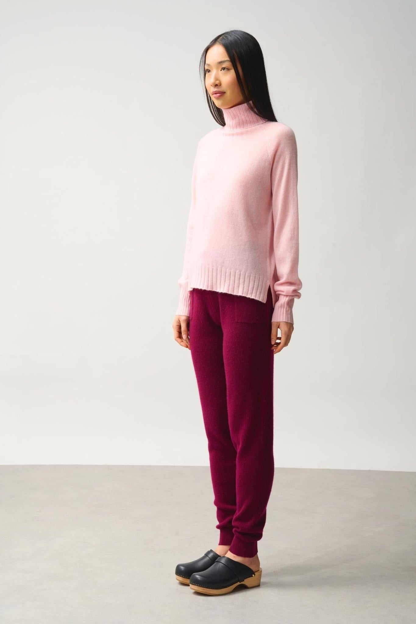 CASSY pull col roulé ballerine 100% cachemire