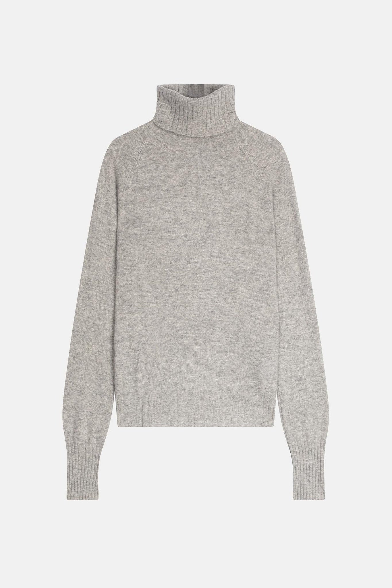 CASSY pull col roulé nuage chiné 100% cachemire