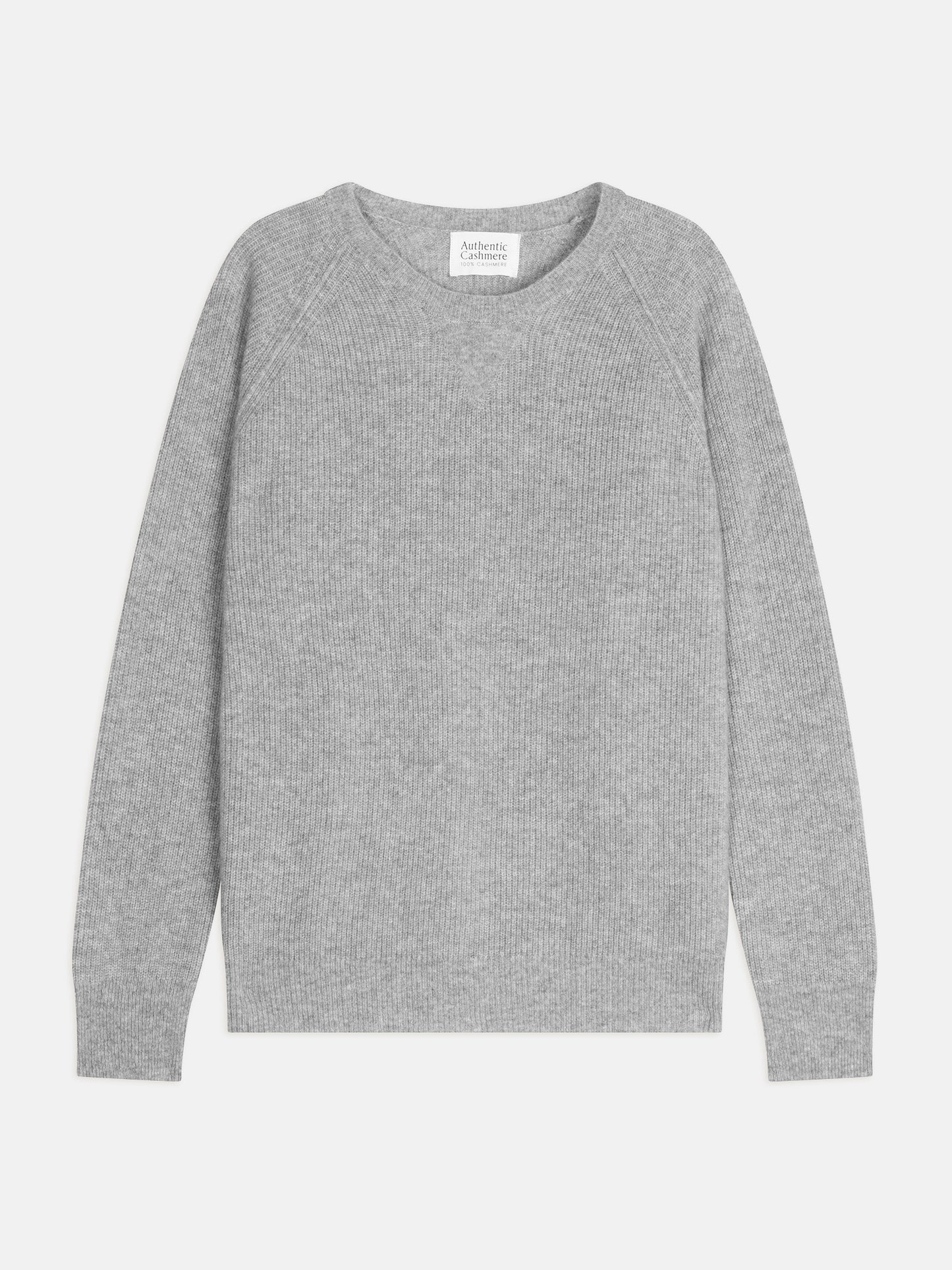 CÉLIMÈNE pull col rond nuage chiné 100% cachemire