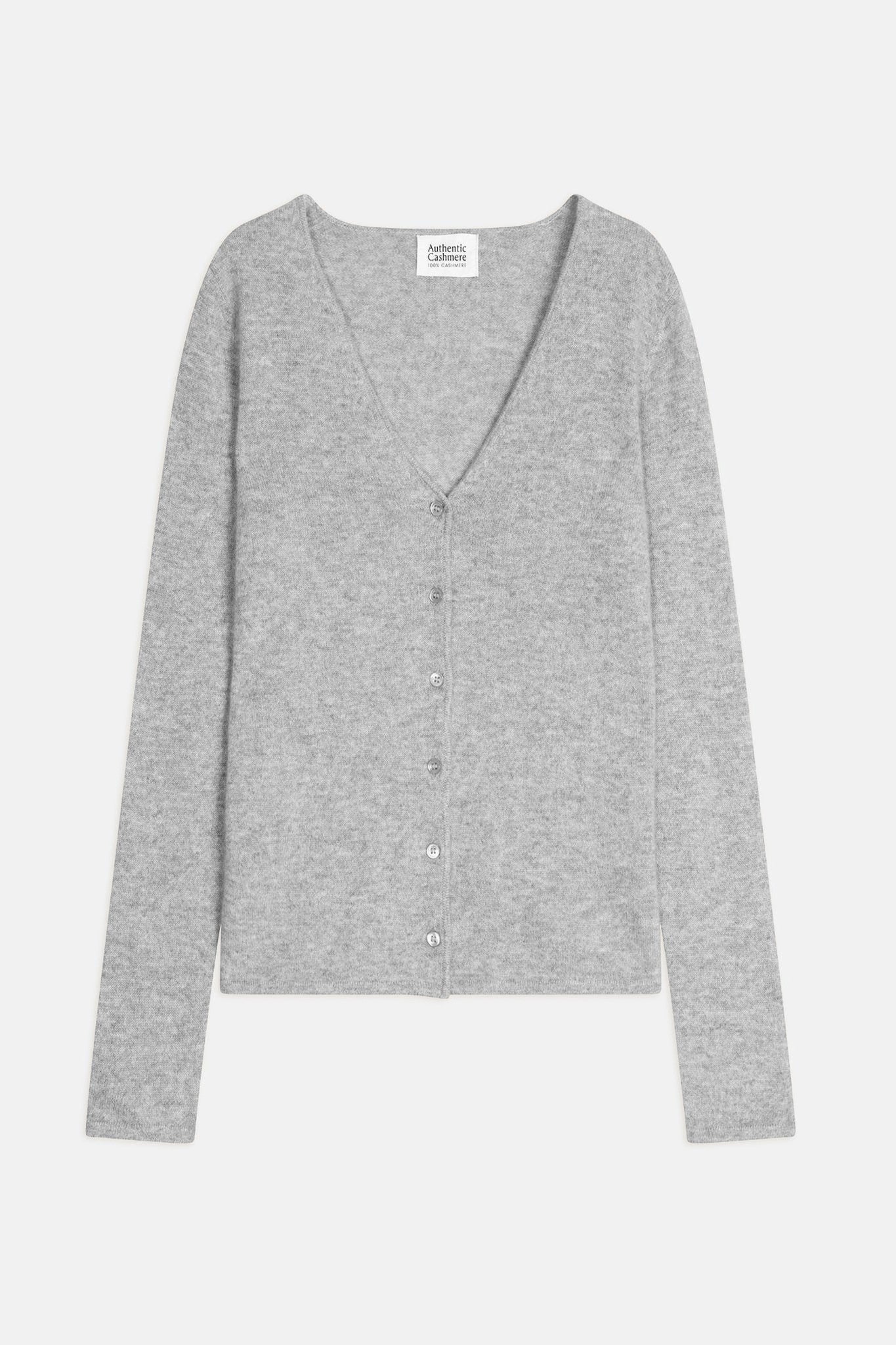 chalais cardigan col v nuage chiné 100% cachemire