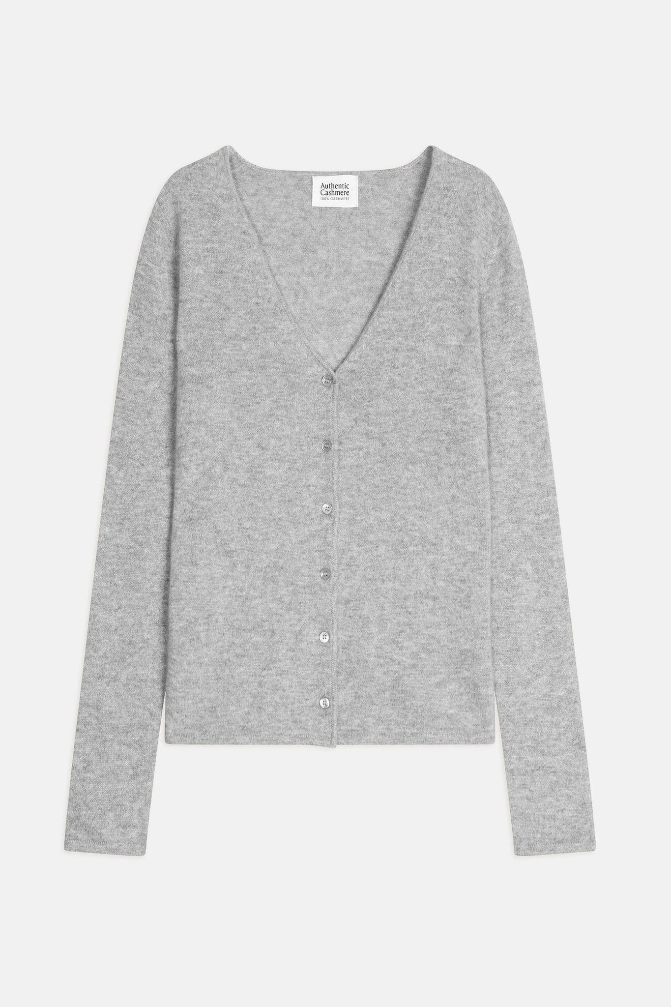 CHALAIS cardigan col v nuage chiné 100% cachemire