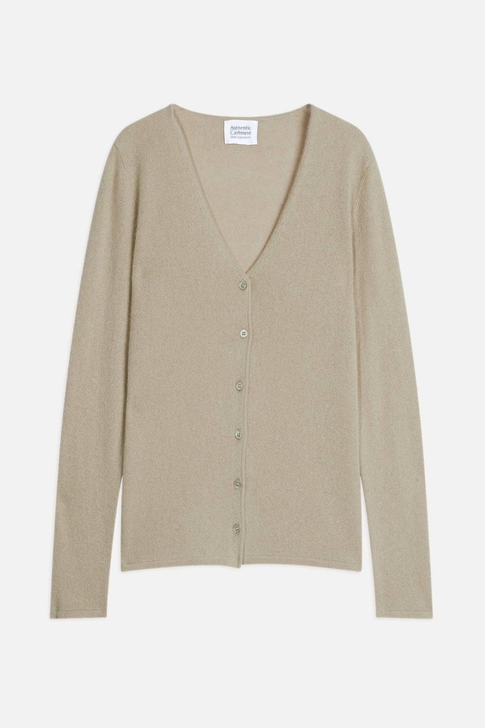 chalais cardigan col v olive 100% cachemire