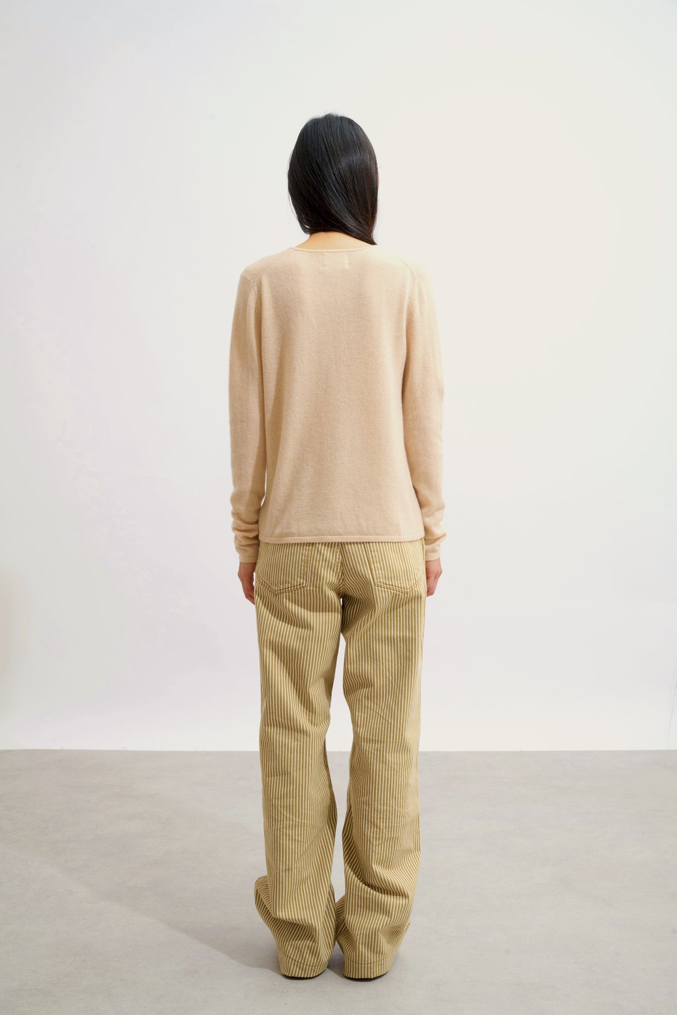 CHALAIS cardigan col v sable 100% cachemire