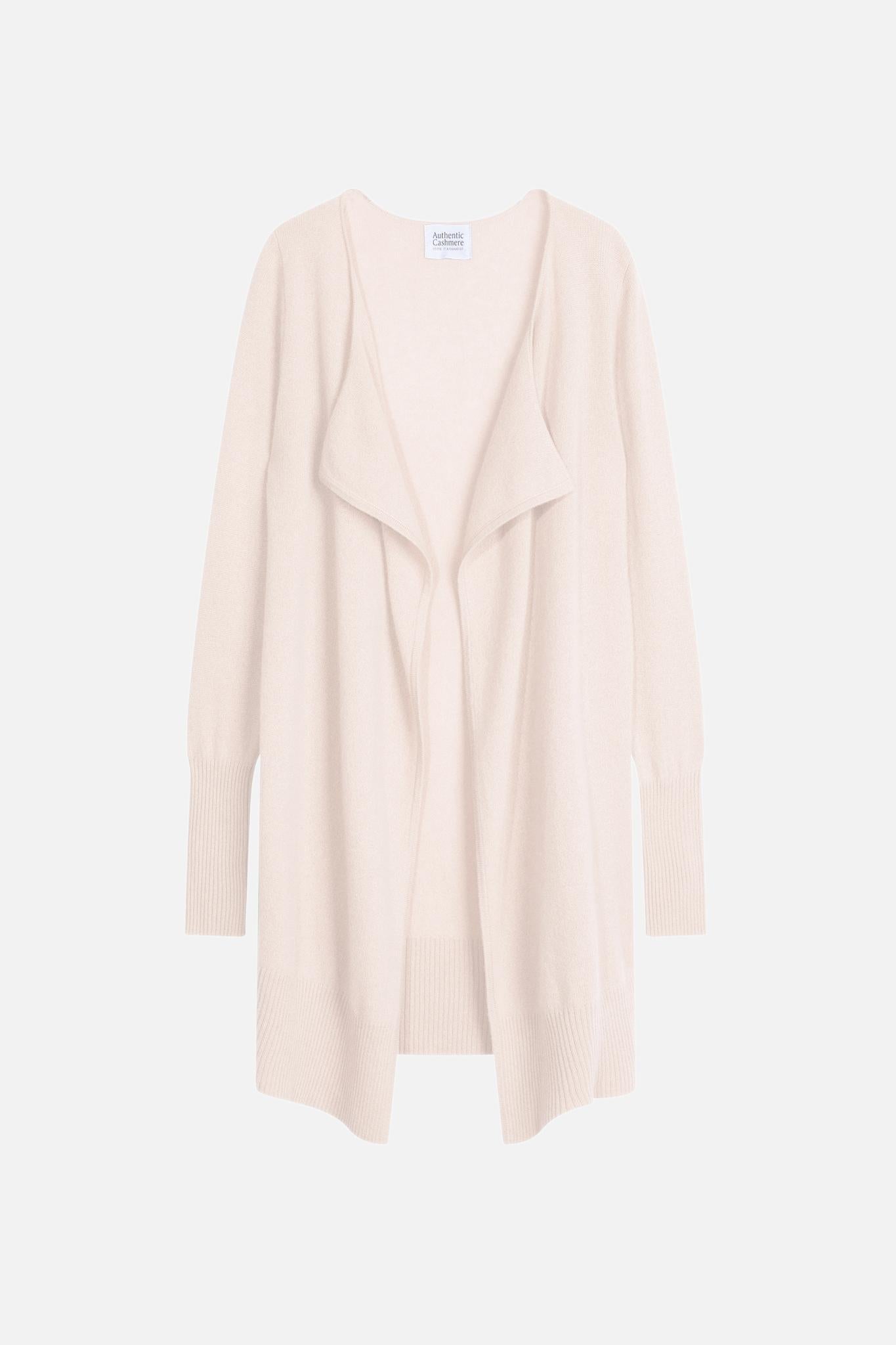 CHÉSERY long ivory jacket 100% cashmere