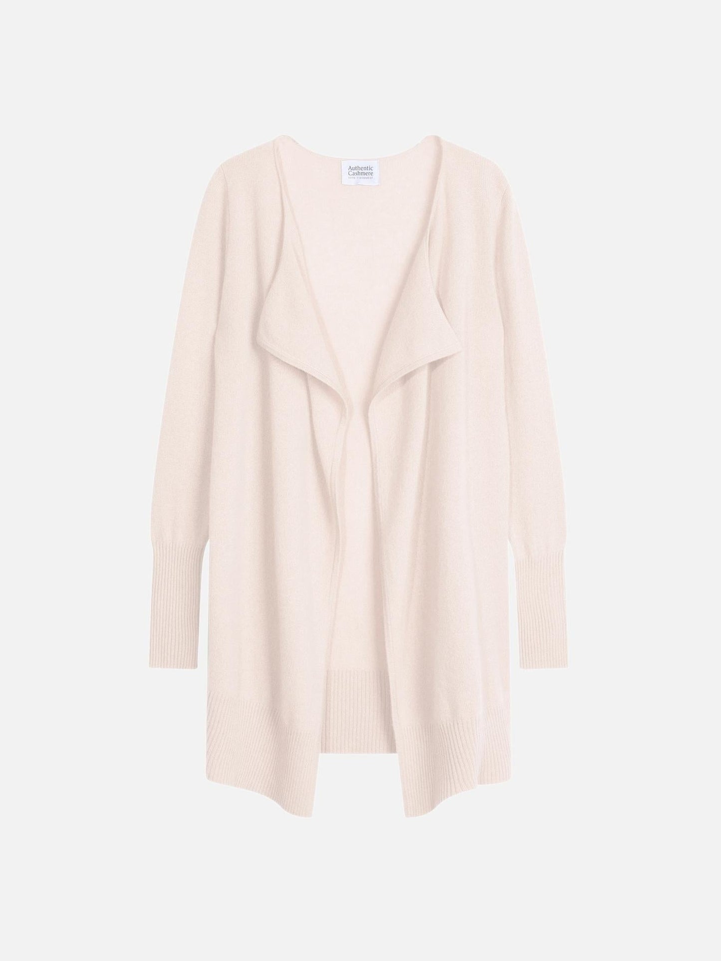 CHÉSERY lange Elfenbeinjacke aus 100% Kaschmir