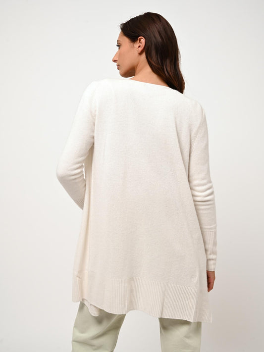 CHÉSERY long ivory jacket 100% cashmere