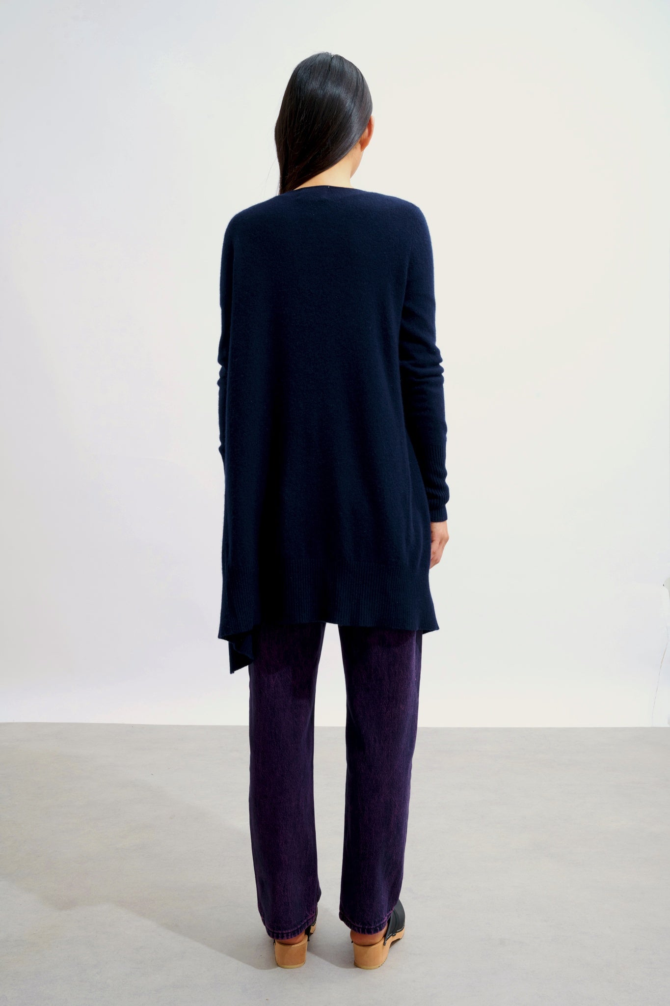 CHÉSERY Longjacke navy 100% Kaschmir