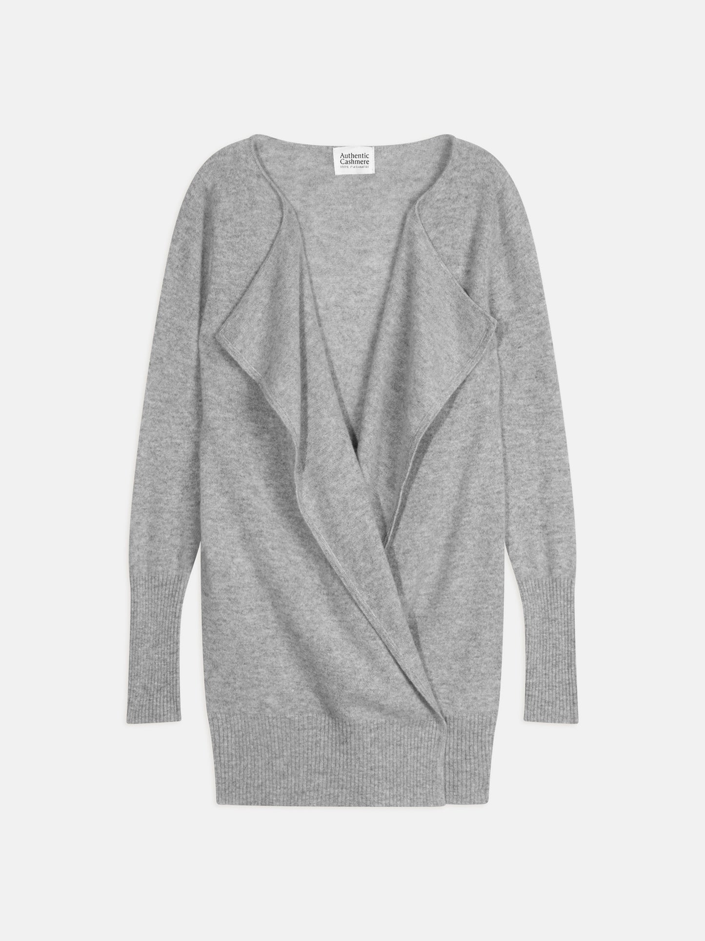 CHÉSERY lange wolkenfarbene Jacke aus 100 % Kaschmir