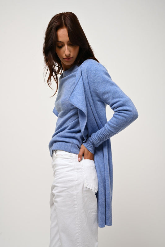 CHÉSERY long sky jacket 100% cashmere