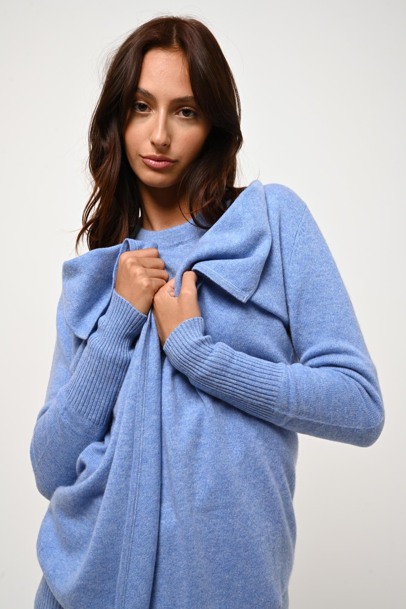 CHÉSERY long sky jacket 100% cashmere