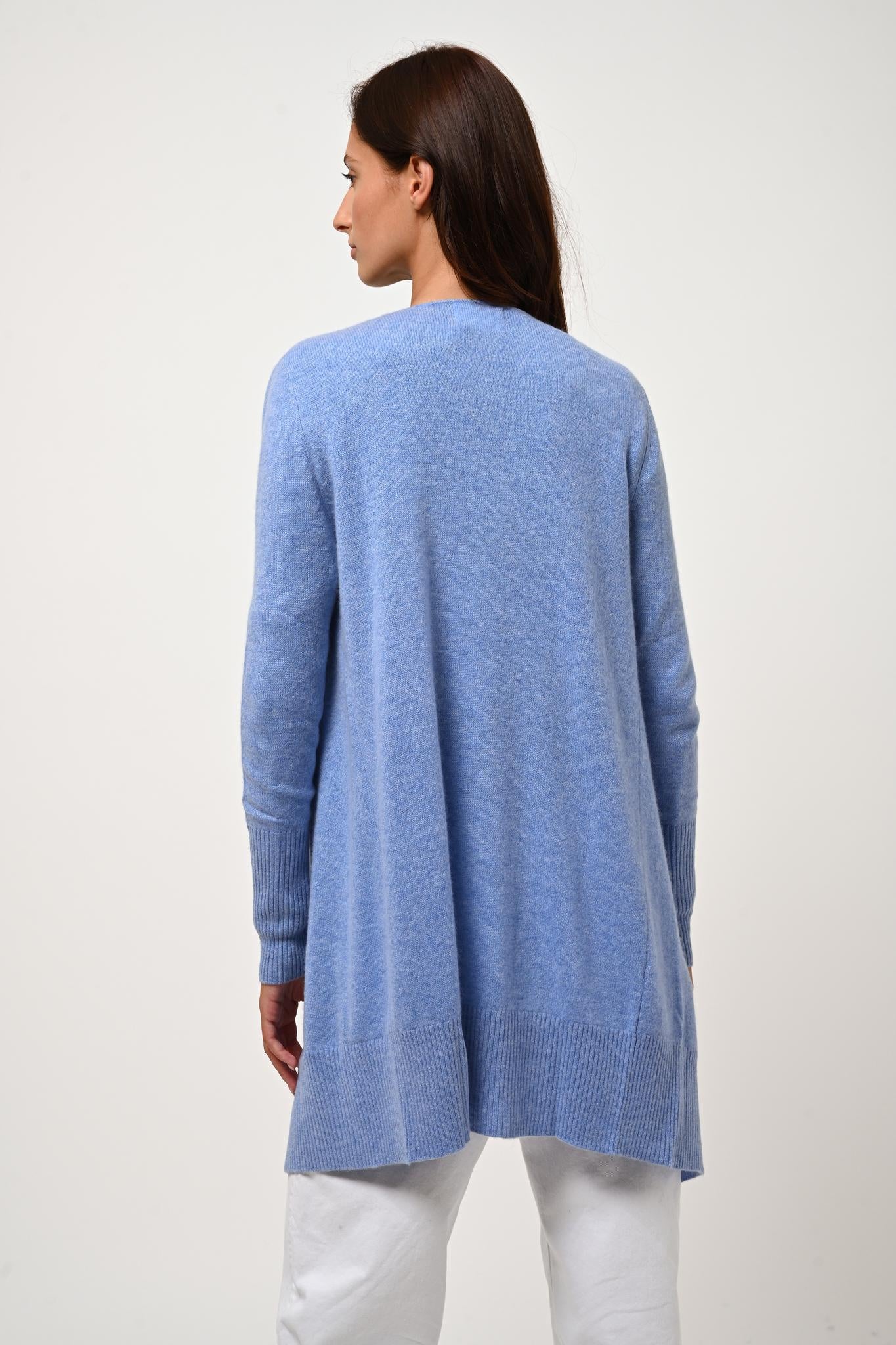CHÉSERY long sky jacket 100% cashmere