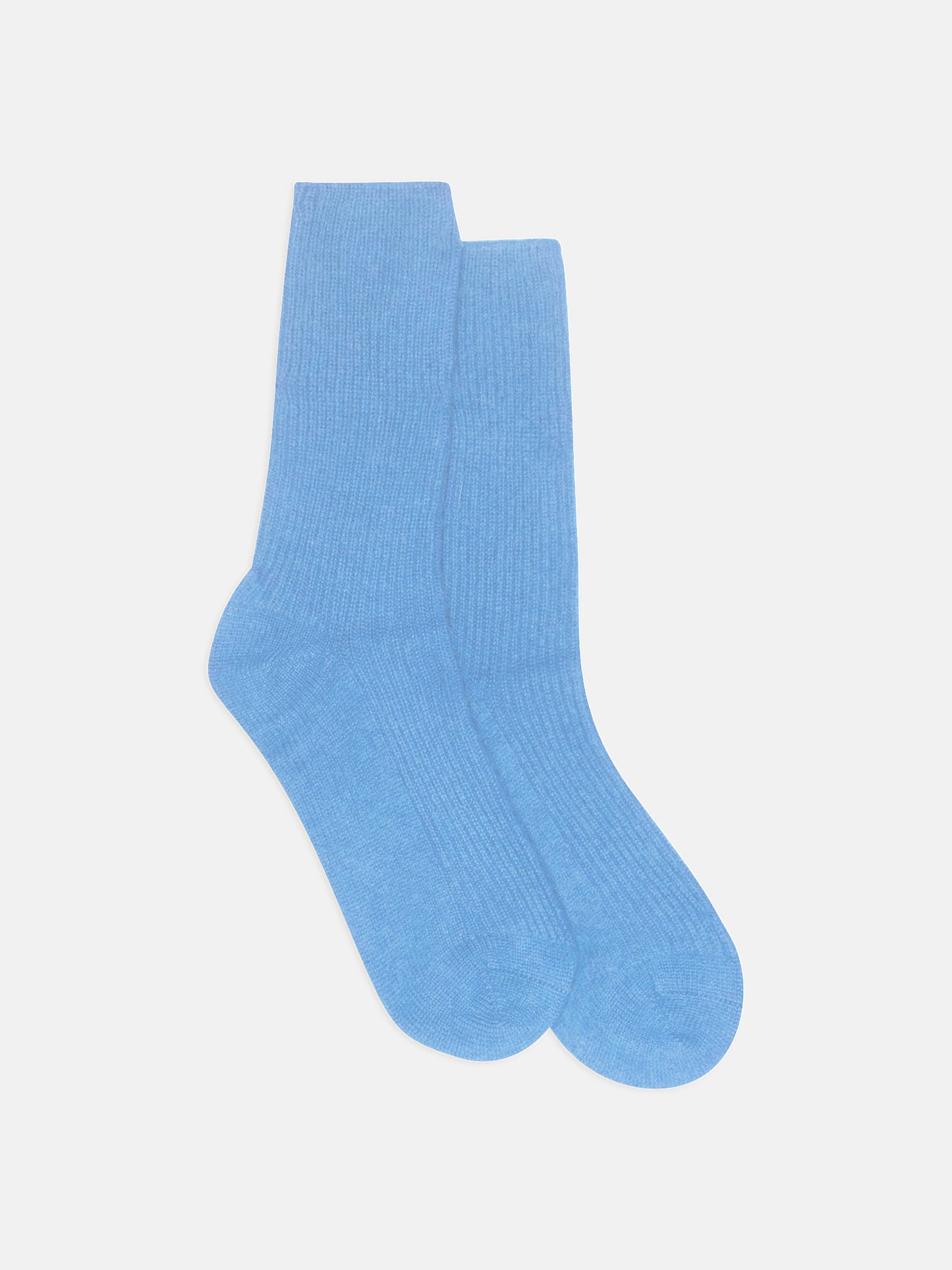 CHEWILA chaussettes 4 fils baby blue 100% cachemire