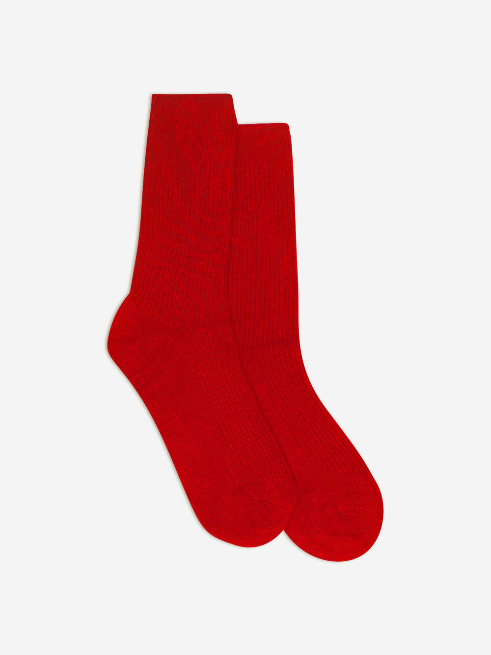 CHEWILA chaussettes 4 fils rouge 100% cachemire