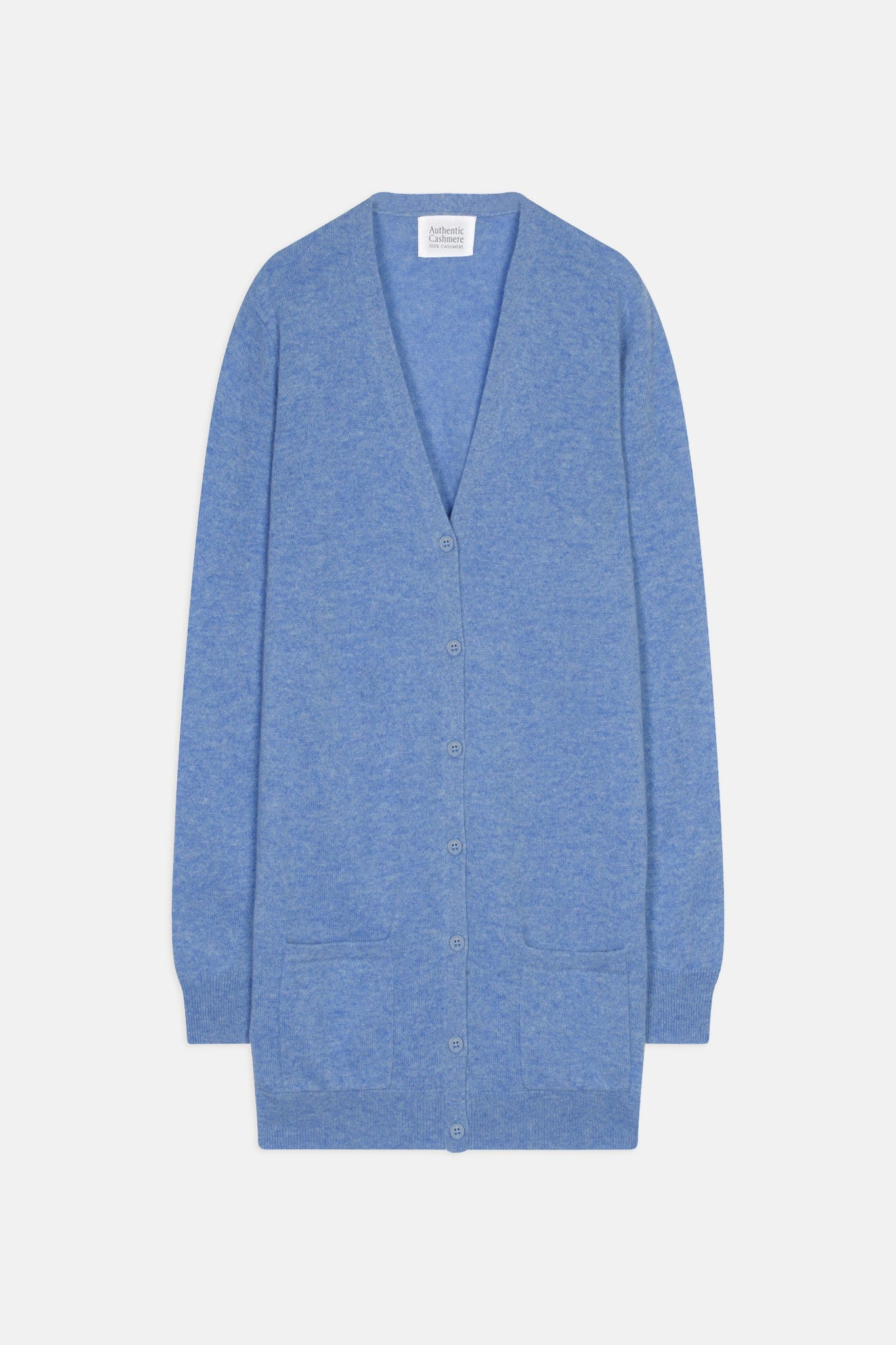 cimet cardigan col v sky 100% cachemire