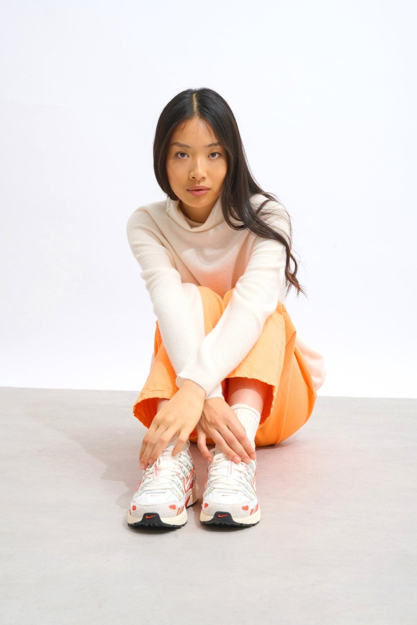 collin pull col roulé ivoire 100% cachemire